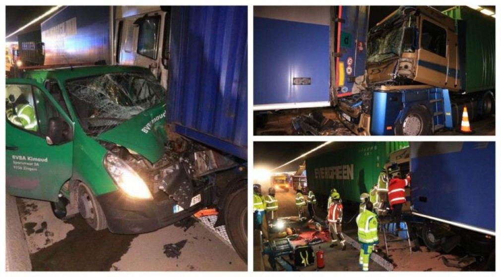 Șofer român vinovat de un accident cu trei CAMIOANE în Belgia