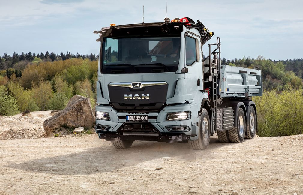 Adaptate pentru fiecare aplicație: Camioanele MAN electrice și diesel la Bauma 2025