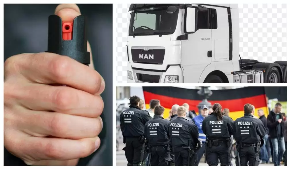 Germania. Şofer profesionist român, căutat de poliţie, după ce a lovit şi gazat un șofer bulgar