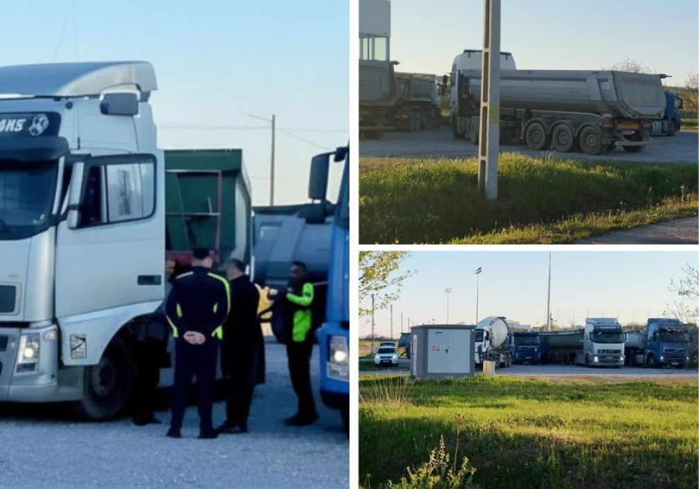 Camioanele cu balast pentru Autostrada Transilvania erau supraîncărcate. S-au dat amenzi mari